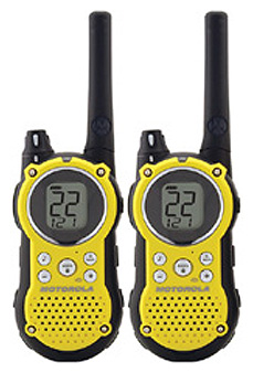 Motorola Talkabout T-9500XLR (Yellow). 2 each with NiMH Batteries